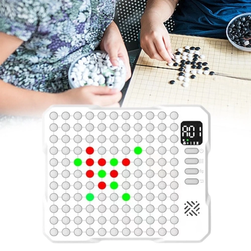 14-in-1 Smart Electronic Board Game - AI Multi-function Smart Go Board, Single and Double Mode, Memory Game, Light Touch, Voice Prompt, Great Gift