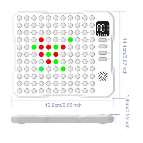 14-in-1 Smart Electronic Board Game - AI Multi-function Smart Go Board, Single and Double Mode, Memory Game, Light Touch, Voice Prompt, Great Gift