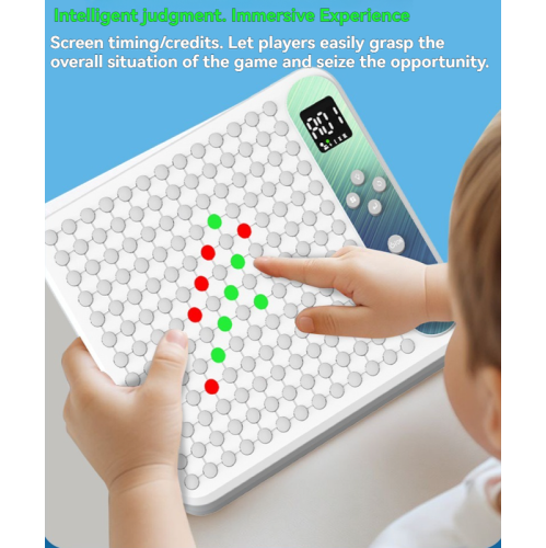 17-in-1 Smart Electronic Board Game - AI Multi-function Smart Go Board, Single and Double Mode, Memory Game, Light Touch, Voice Prompt, Great Gift