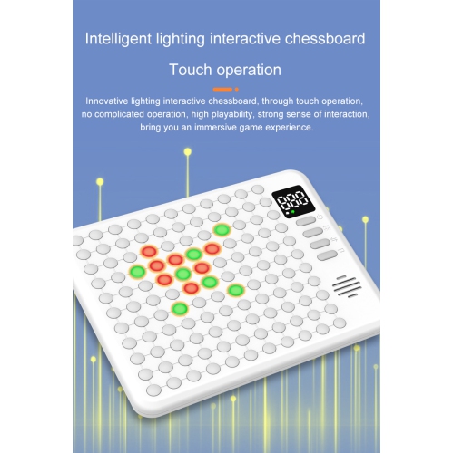 9-in-1 Smart Electronic Board Game - AI Multi-function Smart Go Board, Single and Double Mode, Memory Game, Light Touch, Voice Prompt, Great Gift for