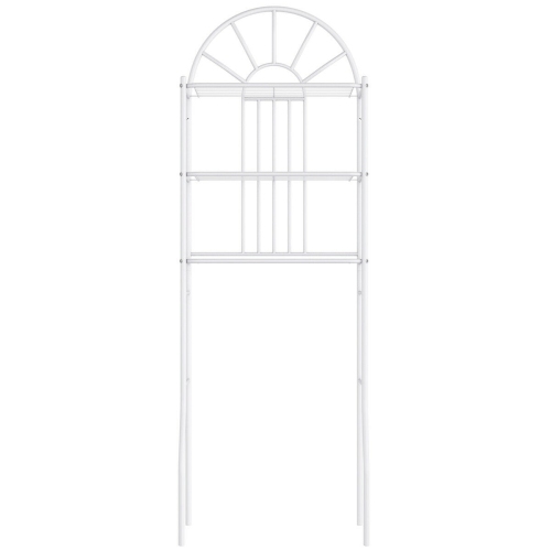 3-Tier Over-the-Toilet Bathroom Storage Rack with Open Shelves for Towels & Toiletries