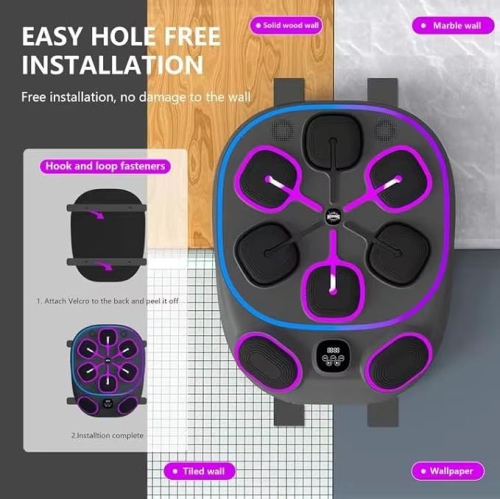 Musical Boxing Machine, Smart Musical Boxing Target, Practice Targets with Left and Right Hooks, Uppercut Practice