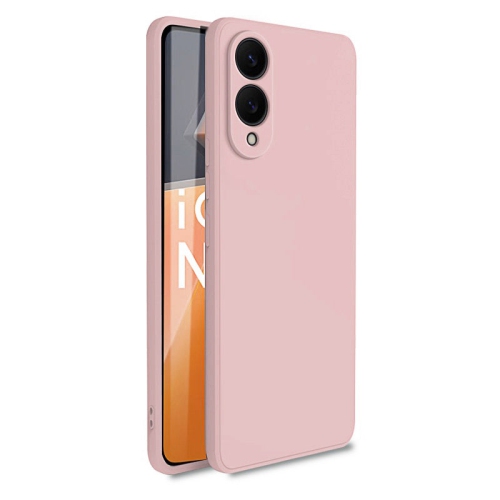 PANDACO Soft Shell Matte Pink Case for Samsung Galaxy S25 Edge