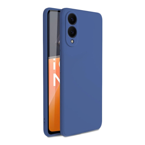 PANDACO Soft Shell Matte Navy Case for Samsung Galaxy S25 Edge