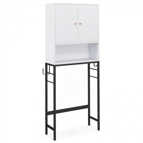 SLICKBLUE  Over-The-Toilet Storage Cabinet With 2 Doors And Adjustable Interior Shelf