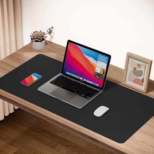 B Leather Desk Pad Protector,Non-Slip Mouse Pad,Laptop Desk Pad,Office Mouse Mat,Waterproof Leather Desk Blotter,Desk Writing Pad for Office and Home