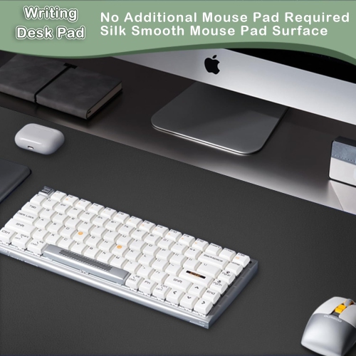 B Leather Desk Pad Protector,Non-Slip Mouse Pad,Laptop Desk Pad,Office Mouse Mat,Waterproof Leather Desk Blotter,Desk Writing Pad for Office and Home