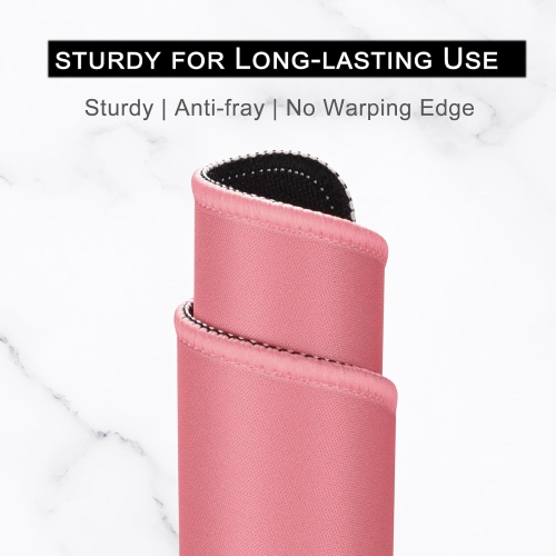 H Mouse Pad, Premium-Textured Square Mousepad 10.2 x 8.3 Inch, Stitched Edge Anti-Slip Waterproof Rubber Mouse Mat, Pretty Cute Mouse Pad for Office