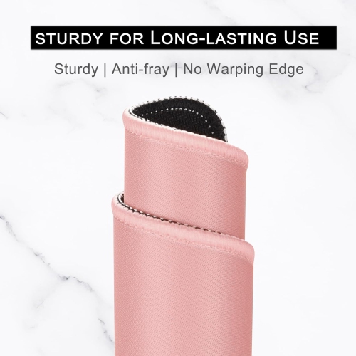 H Mouse Pad, Premium-Textured Square Mousepad 10.2 x 8.3 Inch, Stitched Edge Anti-Slip Waterproof Rubber Mouse Mat, Pretty Cute Mouse Pad for Office