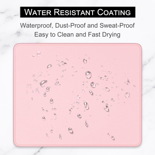 H Mouse Pad, Premium-Textured Square Mousepad 10.2 x 8.3 Inch, Stitched Edge Anti-Slip Waterproof Rubber Mouse Mat, Pretty Cute Mouse Pad for Office