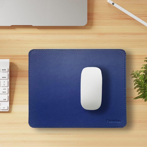 F Leather Mouse Pad - Wood Mouse Pad, Double Side Mouse Pad with Stitched Edge, Waterproof Ultra Thin Mouse Pad for Computers, Laptop, Office & Home,