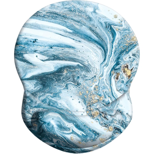 Mouse Pad with Wrist Support, Pain Relief Ergonomic Mouse Pad, Comfortable Durable Computer Mouse Pad Wrist Rest with Non-Slip PU Base for Home