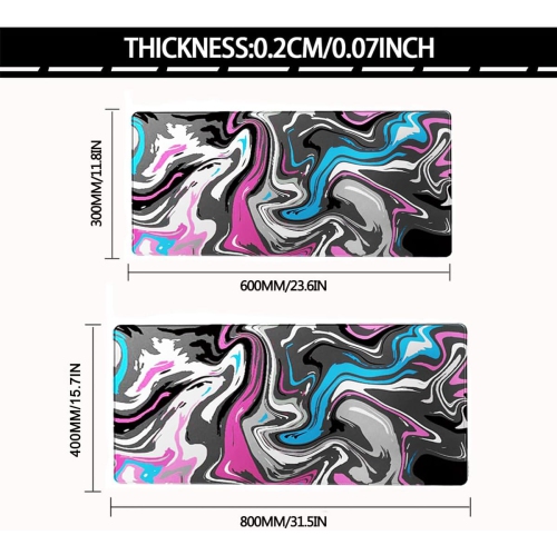 Large Mouse Pad for Desk - 80 x 40 cm Gaming Mouse Pad with Stitched Edges, Anti-Slip Base, Desk Mat for Keyboard and Mouse