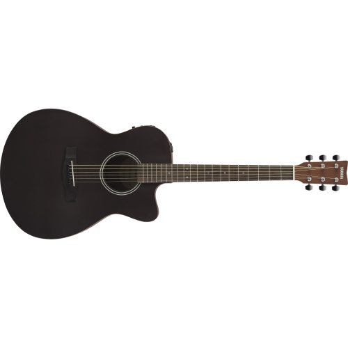 YAMAHA  Fsx400C Cutaway Concert Acoustic/electric Guitar - Smoky In Black