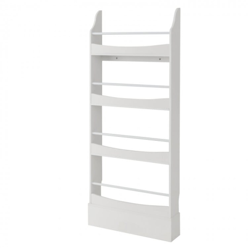 4-Tier Bookshelf with 2 Anti-Tip Kits, Storage Rack for Books, Files, Magazines