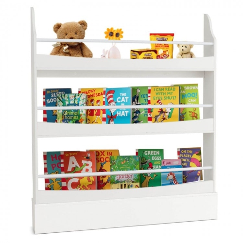 SLICKBLUE  3-Tier Bookshelf With 2 Anti-Tip Kits, Open Storage Rack for Books And Magazines