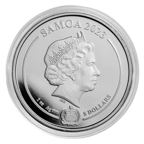 Samoa – 2023 1 Oz Silver Aquaman DC Comics Coin – .999 Fine Silver