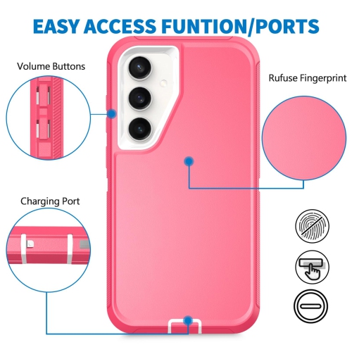 Étui Defender pour Samsung Galaxy S25 5G, robuste antichoc, hermétique à la poussière 3-en-1, protecteur protecteur robuste pour Galaxy S25 5G