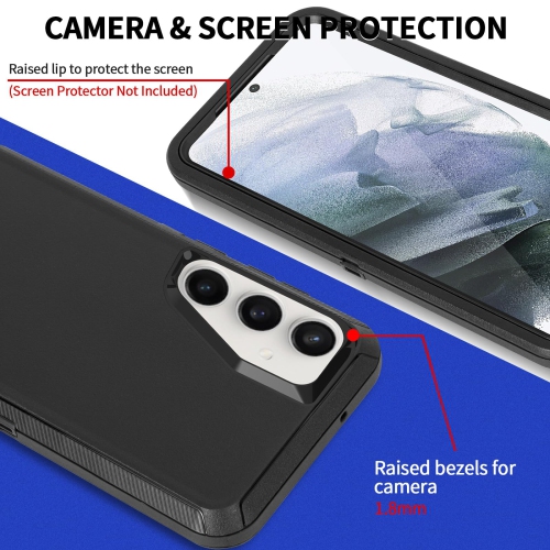 Defender Case for Samsung Galaxy S25 5G, Heavy Duty Shockproof Dustproof 3 in 1 Rugged Protective Bumper Phone Cover for Galaxy S25 5G)