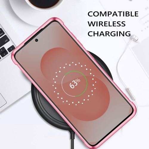 Case for Samsung Galaxy S25 Cute Heart Pattern Plating Cover for Women Girls Soft TPU with Camera & 4 Corners Shockproof Protection Slim Phone Case