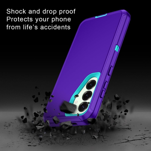 for Samsung Galaxy S25 Case Shockproof Dust/Drop Proof 3-Layer Full Body Protection Without Screen Protector Rugged Heavy Duty Cover Case for Galaxy