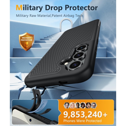 Samsung Galaxy S25 Case: Dual Layer Heavy Duty Cell Phone Protective Cover Shockproof Rugged with Non-Slip Textured - Military Drop Protection Bumper