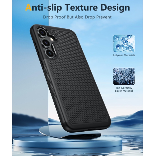 Samsung Galaxy S25 Case: Dual Layer Heavy Duty Cell Phone Protective Cover Shockproof Rugged with Non-Slip Textured - Military Drop Protection Bumper