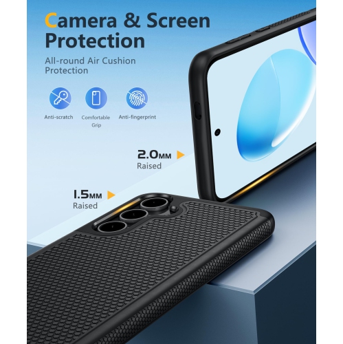 Samsung Galaxy S25 Case: Dual Layer Heavy Duty Cell Phone Protective Cover Shockproof Rugged with Non-Slip Textured - Military Drop Protection Bumper