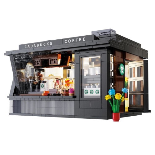 CaDA Street Coffee House 768 Pcs - Building Set for Adults & Teens