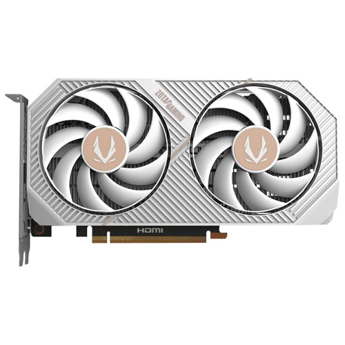 ZOTAC NVIDIA GeForce RTX 5060 Twin Edge OC White 8GB GDDR7 Video Card