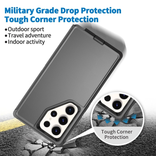 Defender Case for Samsung Galaxy S25 Ultra 5G, Heavy Duty Shockproof Dustproof 3 in 1 Rugged Protective Bumper Phone Cover