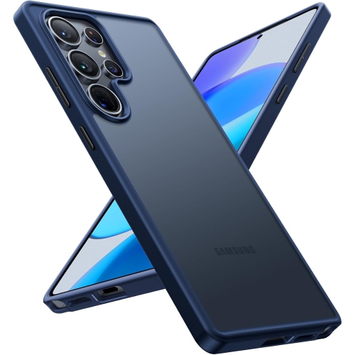 Shockproof for Samsung Galaxy S25 Ultra Case, 12FT Military-Grade Protection, Matte Translucent Slim Case for Samsung S25 Ultra Case, Blue, Thin,