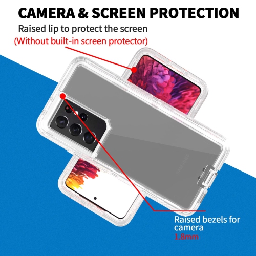 Defender Case for Samsung Galaxy S25 Ultra 5G, Heavy Duty Shockproof Dustproof 3 in 1 Rugged Protective Bumper Phone Cover