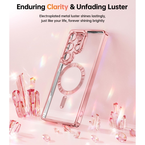 Case for Samsung Galaxy S25 Ultra 6.9 inch, Compatible with 2X HD Screen Protectors Glitter Card & Wrist Strap Full Lens Protection Case for Galaxy