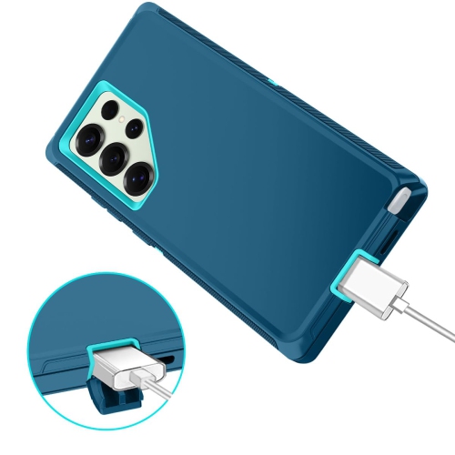 Pour Samsung Galaxy S25 Ultra Étui antichoc Protection complète 3 couches résistant à la poussière/aux chutes sans protecteur d'écran Étui robuste