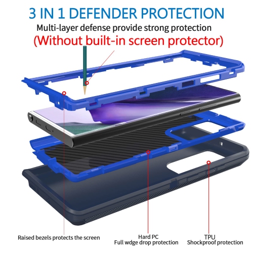 Defender – Étui pour Samsung Galaxy S25 Ultra 5G, robuste, antichoc, poussière, protection 3-en-1, protection antichoc, protection pour téléphone