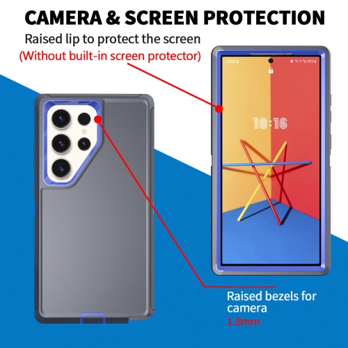 Defender – Étui pour Samsung Galaxy S25 Ultra 5G, robuste, antichoc, poussière, protection 3-en-1, protection antichoc, protection pour téléphone