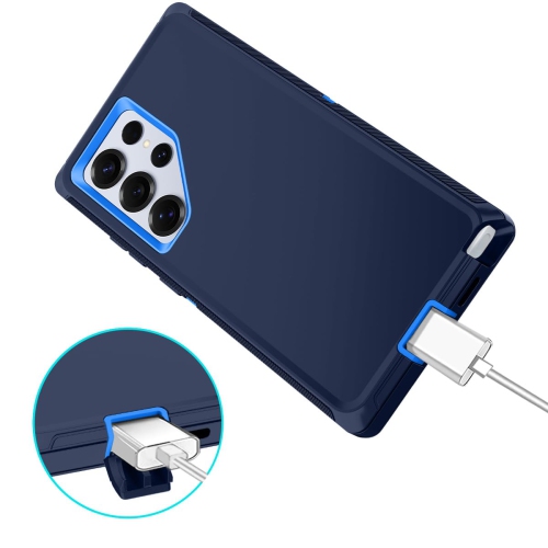 Pour Samsung Galaxy S25 Ultra Étui antichoc résistant à la poussière/aux chutes Protection complète 3 couches sans protecteur d'écran Étui robuste