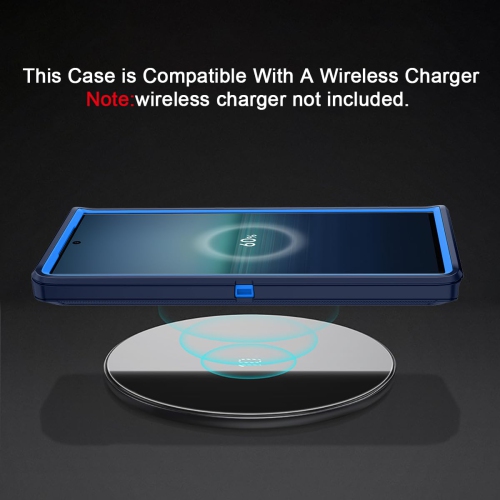 Pour Samsung Galaxy S25 Ultra Étui antichoc résistant à la poussière/aux chutes Protection complète 3 couches sans protecteur d'écran Étui robuste