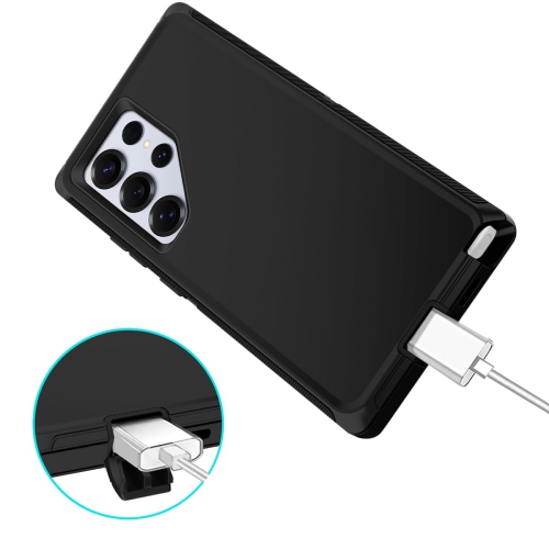 Pour Samsung Galaxy S25 Ultra Étui antichoc résistant à la poussière/aux chutes Protection complète 3 couches sans protecteur d'écran Étui robuste