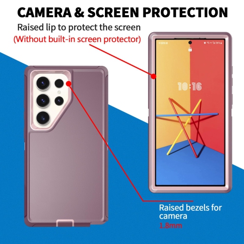 Defender – Étui pour Samsung Galaxy S25 Ultra 5G, robuste, antichoc, poussière, protection 3-en-1, protecteur protecteur robuste, protection pour