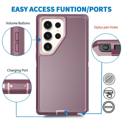 Defender – Étui pour Samsung Galaxy S25 Ultra 5G, robuste, antichoc, poussière, protection 3-en-1, protecteur protecteur robuste, protection pour