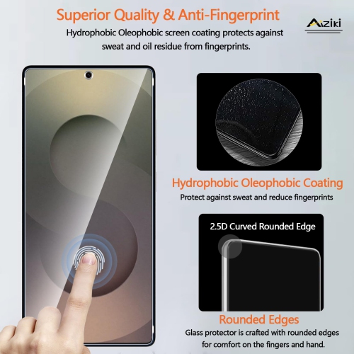 3+3 Pack for Samsung Galaxy S25 Ultra Screen Protector with Camera Lens Protector, HD Clear Tempered Glass, Anti Scratch, Case Friendly for Galaxy