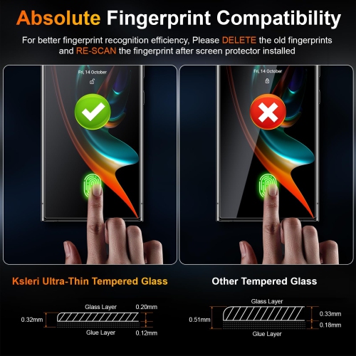 2 Pack Matte Glass For Samsung Galaxy S25 Ultra Screen Protector, 9H Tempered Glass Film with 2 PCS Camera Lens Screen Protector, 2025-6.8 inch