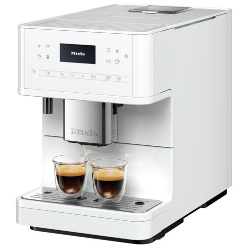 Miele CM 6160 Milk Perfection Countertop Coffee and Espresso Machine – Lotus White