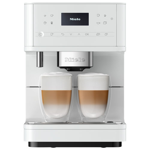 Miele CM 6160 Milk Perfection Countertop Coffee and Espresso Machine – Lotus White