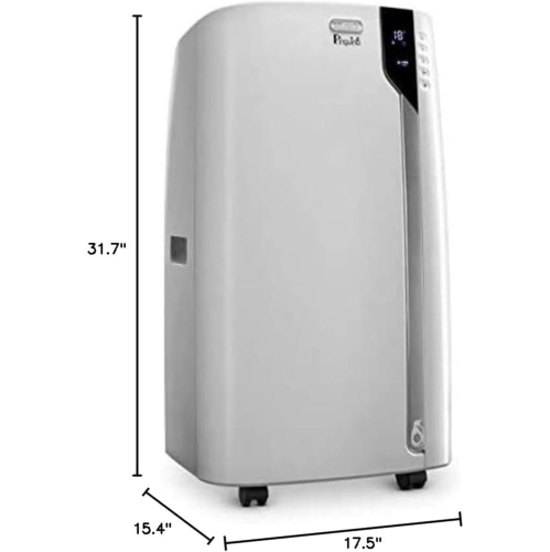 DeLonghi Portable Air Conditioner 12,000 BTU,cool large rooms up to 500 sq ft,remote,energy saving mode,extremely Quiet,AC Unit for