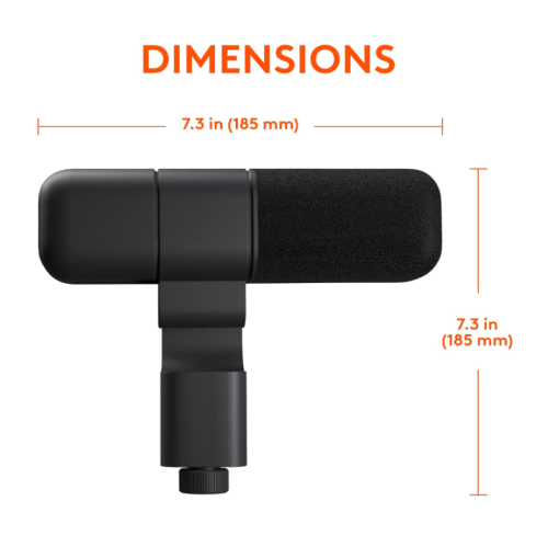 Refurbished - Logitech Blue Sona Active Dynamic XLR Broadcast Microphone for Streaming and Content Creation - Graphite (‎988-000489)