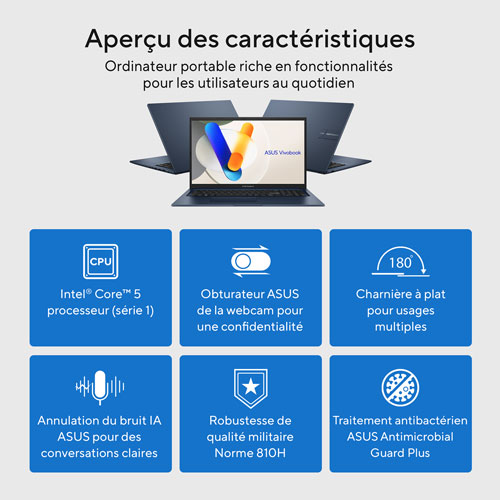 ASUS VivoBook 17.3" Laptop - Quiet Blue