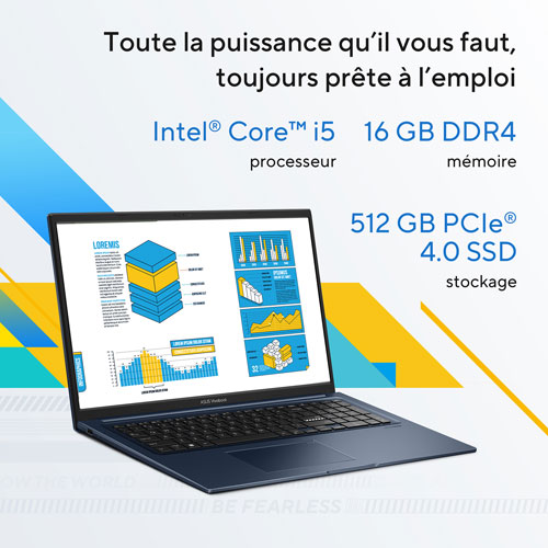 ASUS VivoBook 17.3" Laptop - Quiet Blue